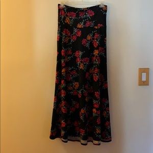 Lularoe floral maxi skirt